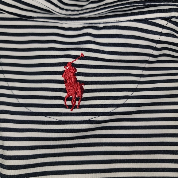 Mens Polo Golf Ralph Lauren Polo Shirt Size XL Stripe - Picture 4 of 10
